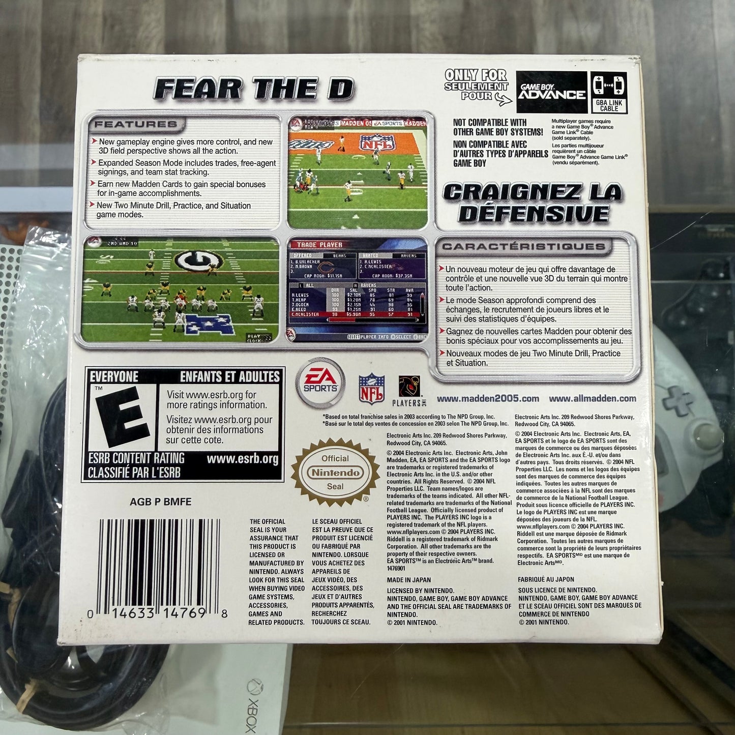 Madden 2005 Gameboy Advance CIB