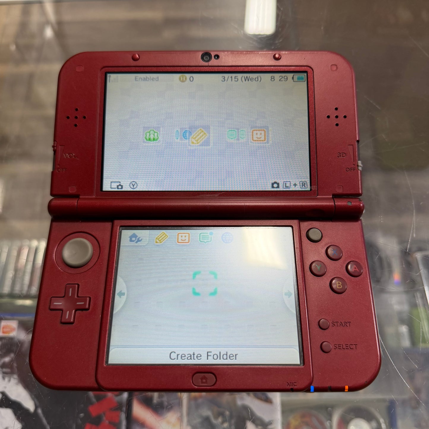 Red New Nintendo 3DS XL Handheld System With Charger Bottom IPS (Region Free)(JAPANESE TO US) 684