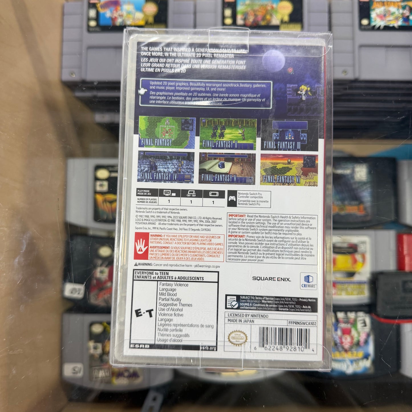 Final Fantasy I-VI Collection Pixel Remaster Nintendo Switch Sealed