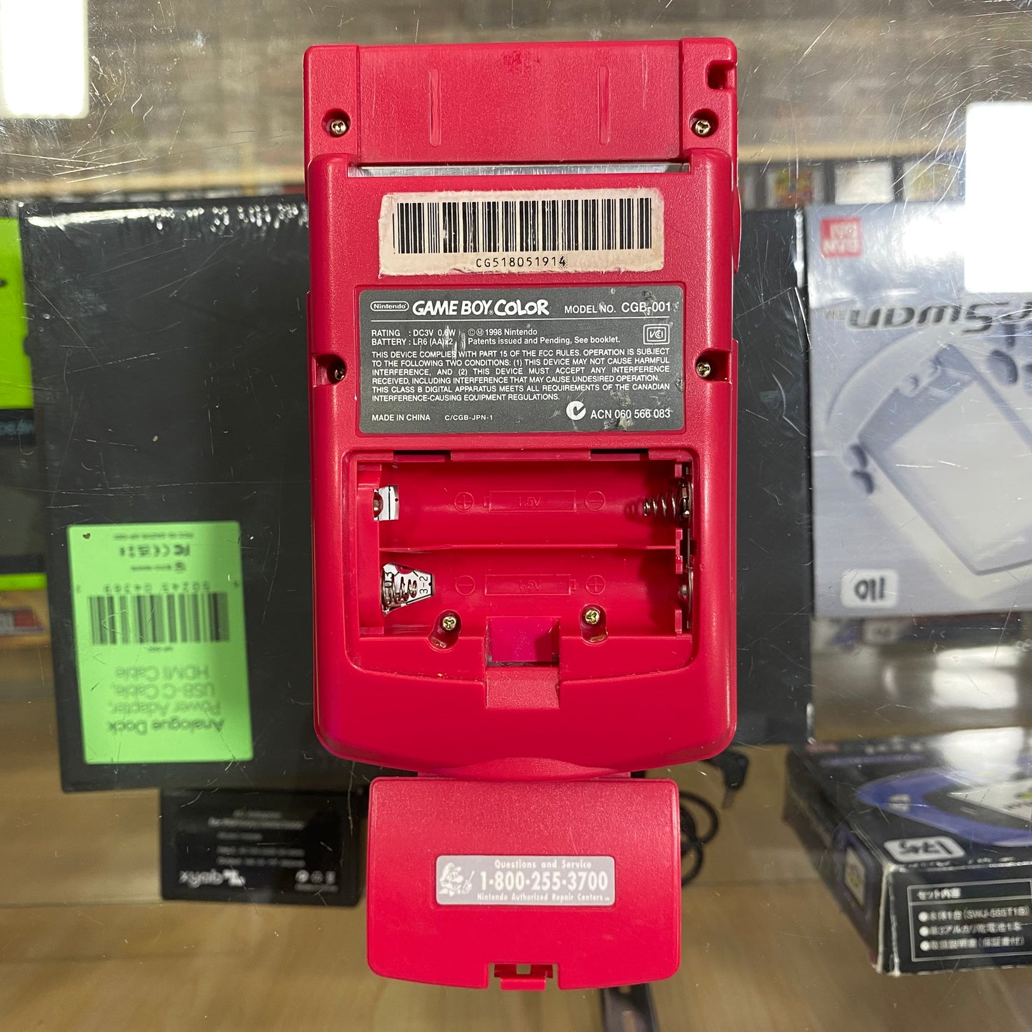 Red Nintendo Gameboy Color Handheld System
