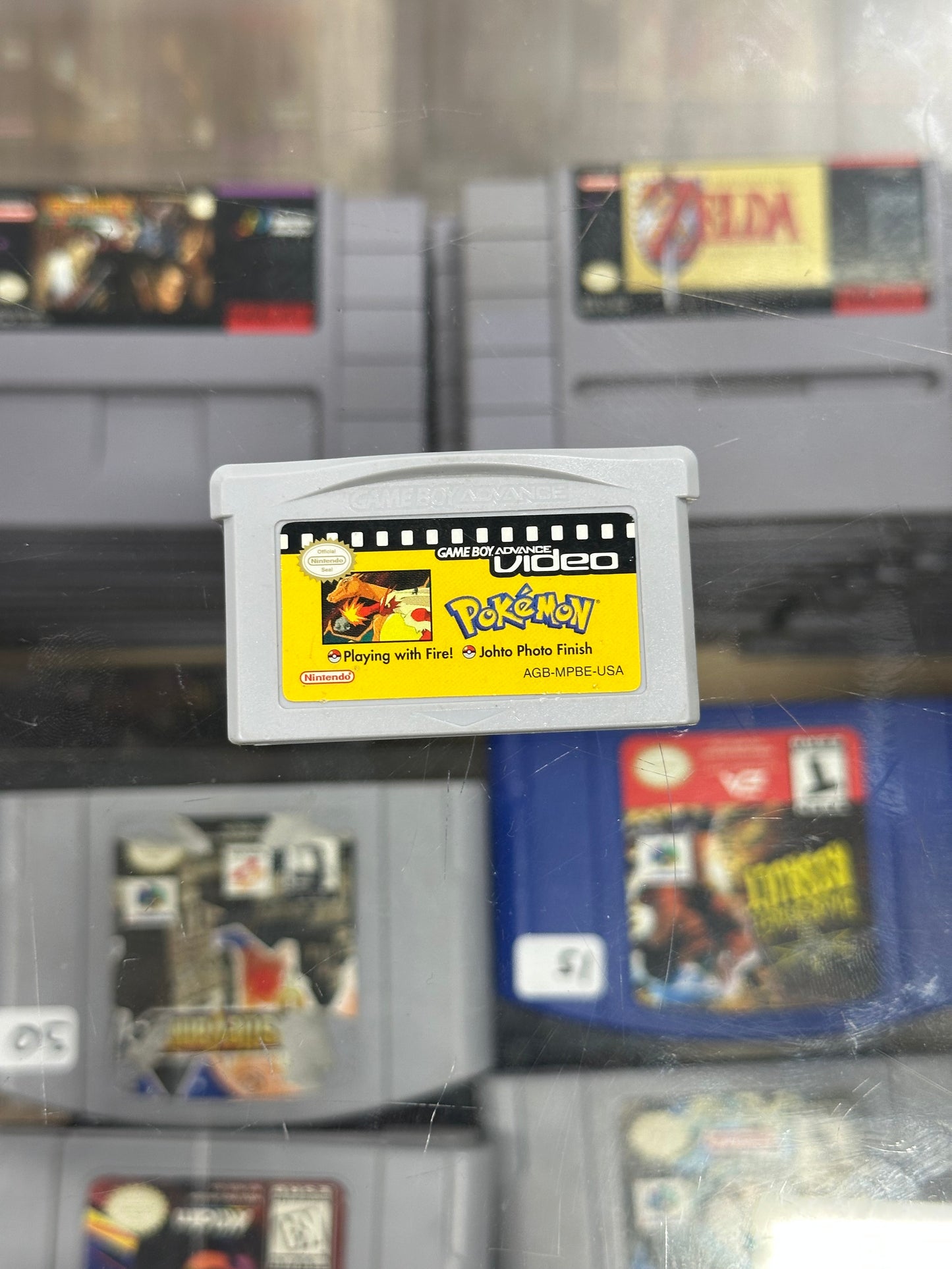 GBA Video Pokemon Johto Photo Finish And Playing With Fire GameBoy Advance