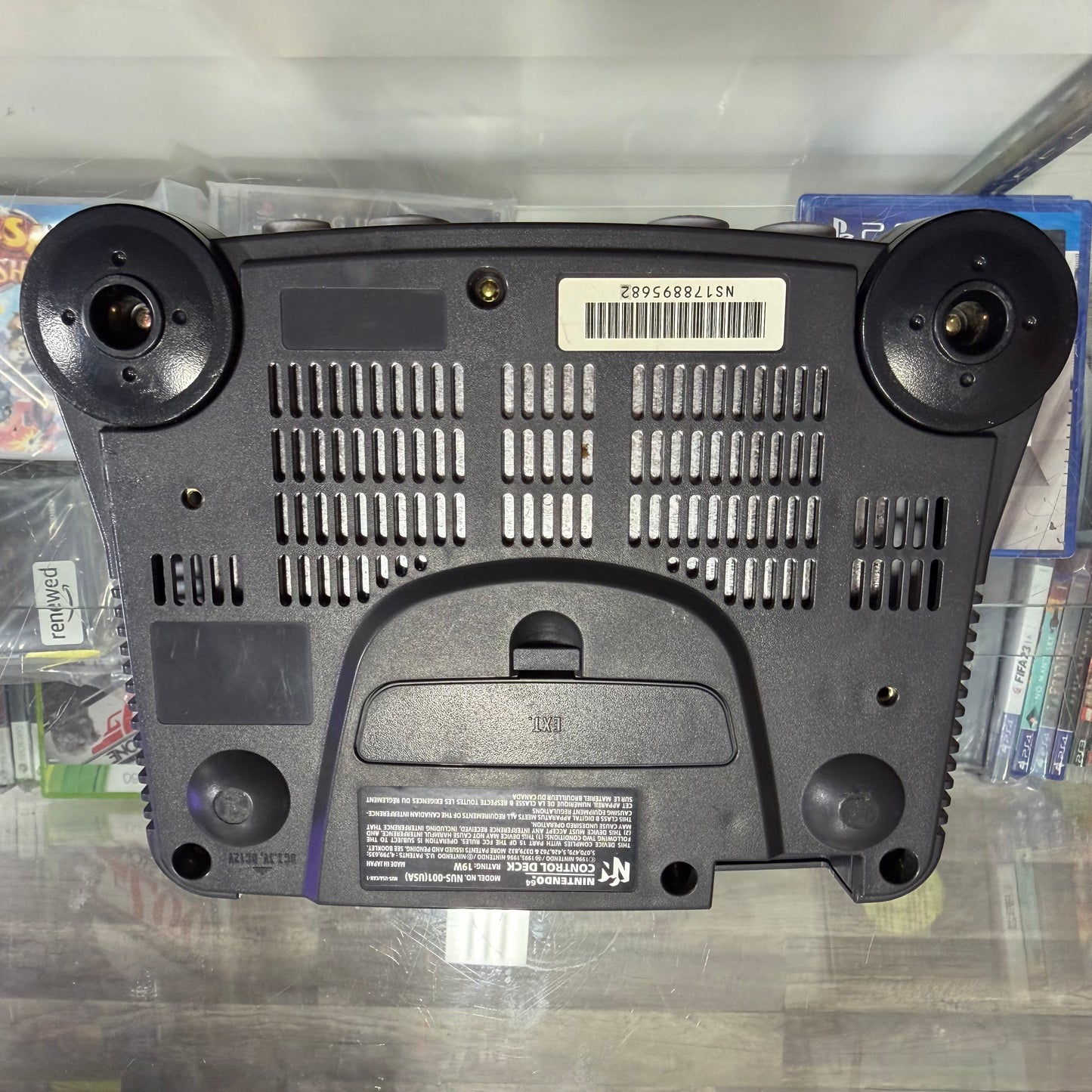 Nintendo 64 System with Wires and One Controller