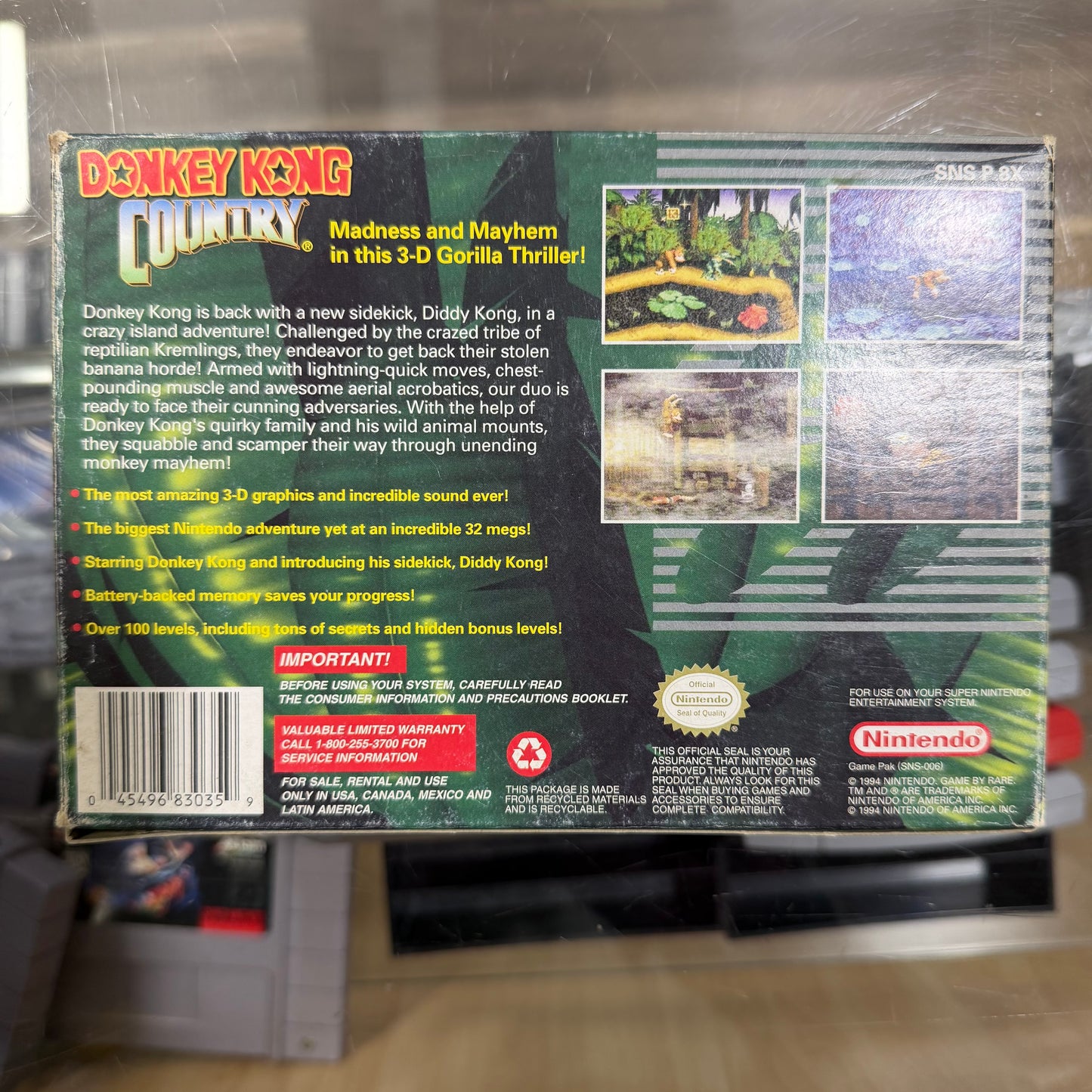 Donkey Kong Country Super Nintendo