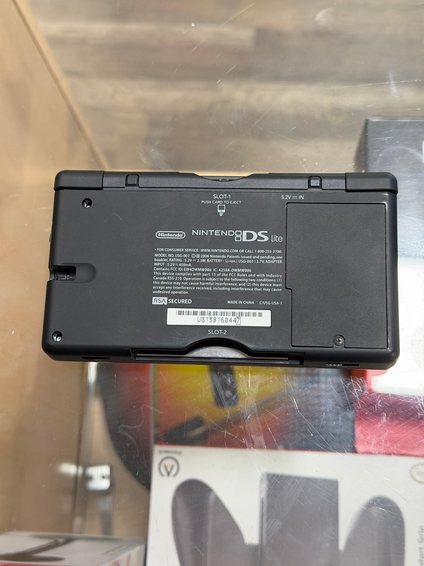 Red and Black Nintendo DS Lite with Charger 447