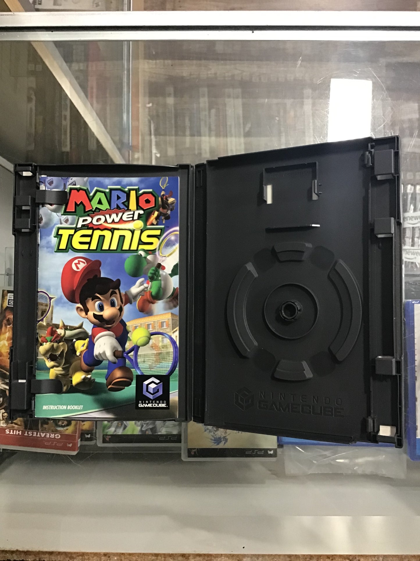 Mario Power Tennis Nintendo GameCube Case and Manual ONLY