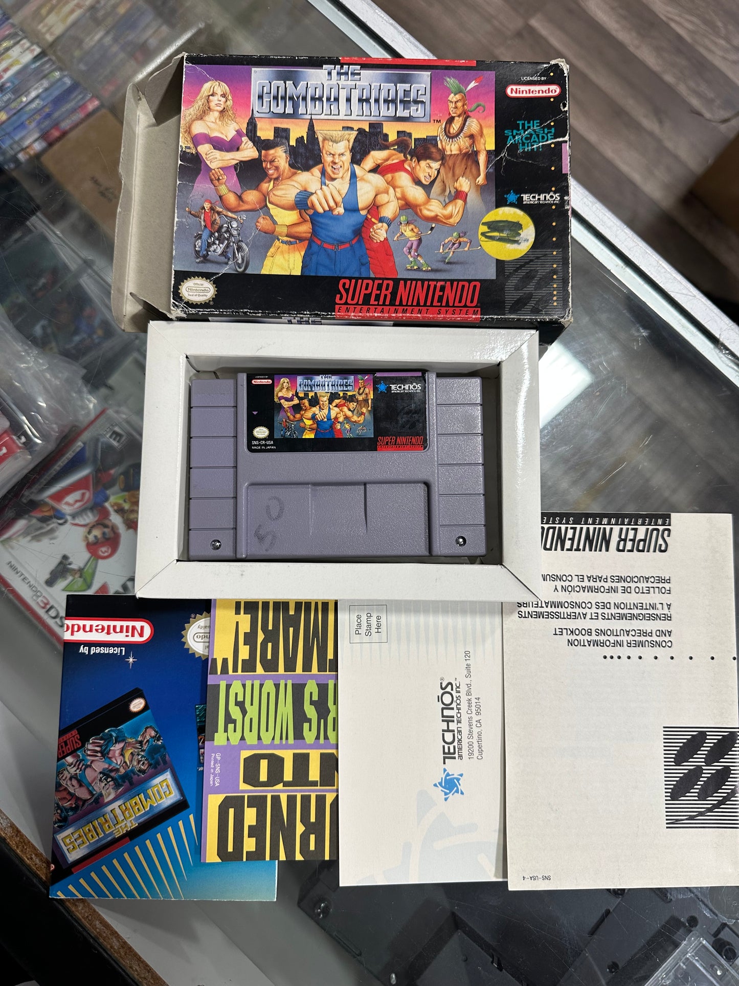 Combatribes Super Nintendo Technos No Manual All Inserts