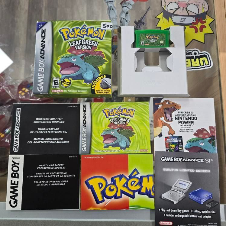 Pokémon LeafGreen Nintendo Gameboy Advance CIB Authentic