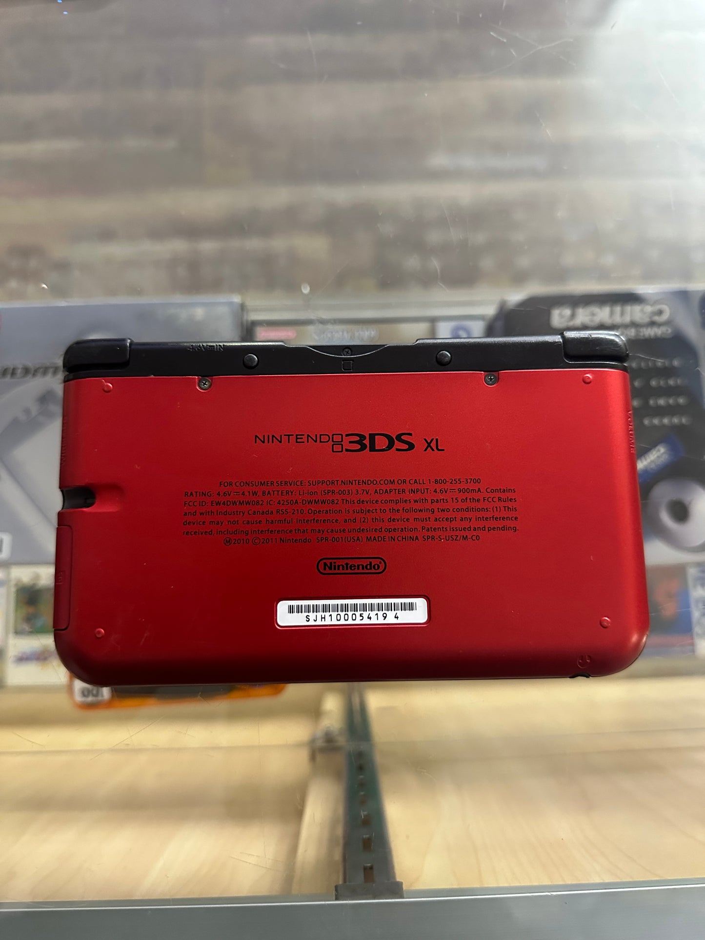 Red Nintendo 3DS LL Handheld System (US Region) with Digital Games