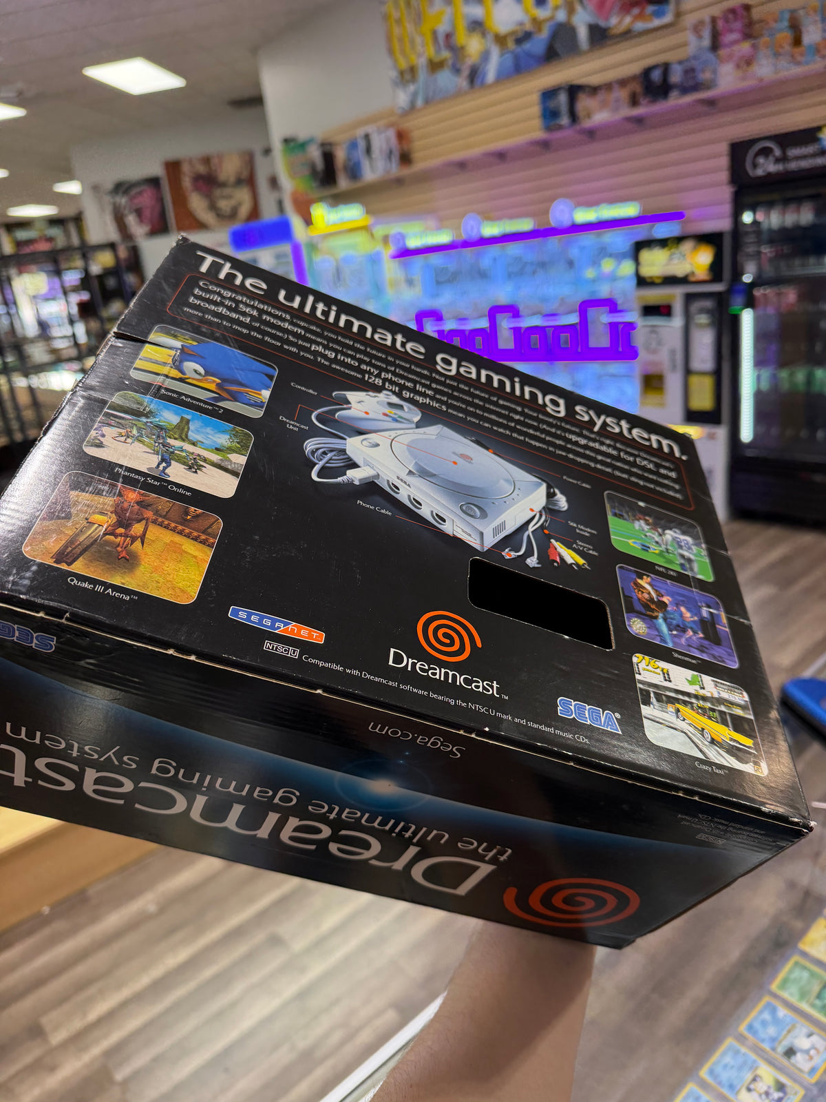 Sega Dreamcast System with Original Box with Blue VMU