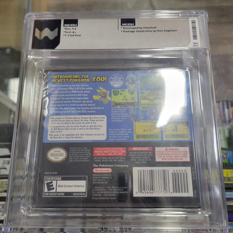 Pokémon Mystery Dungeon Blue Rescue Team New WATA 9.6 A+ Seal
