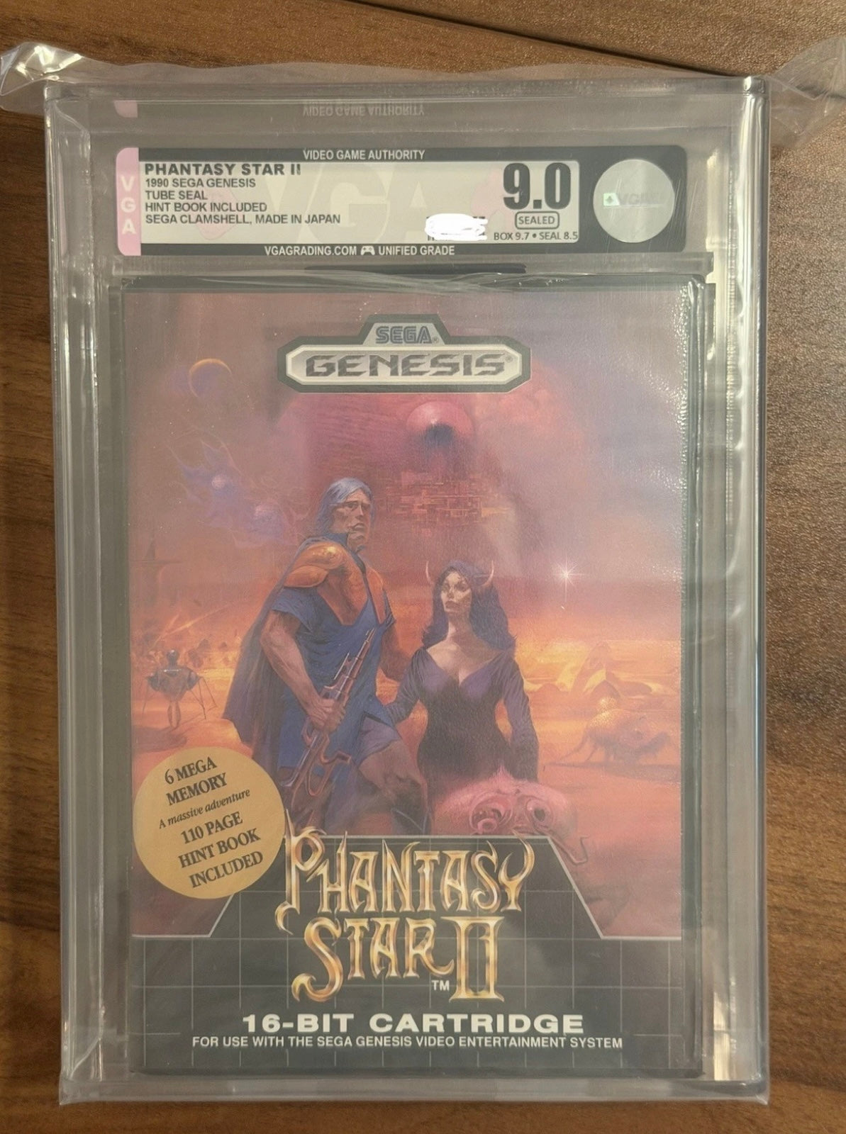 Phantasy Star II Sega Genesis Sealed VGA Box 9.7 Seal 8.5 9.0 Overall