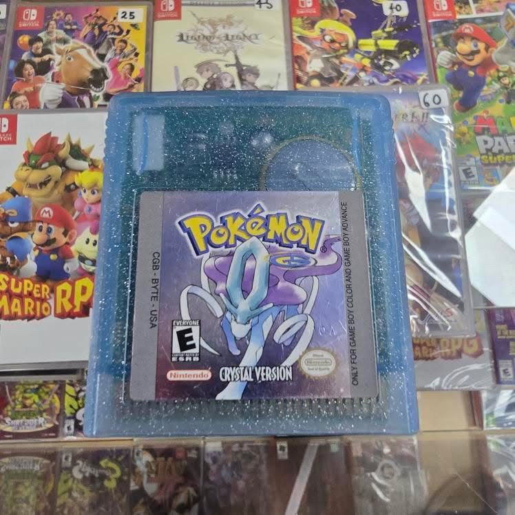 Pokémon Crystal Gameboy Color Authentic New Battery Saves