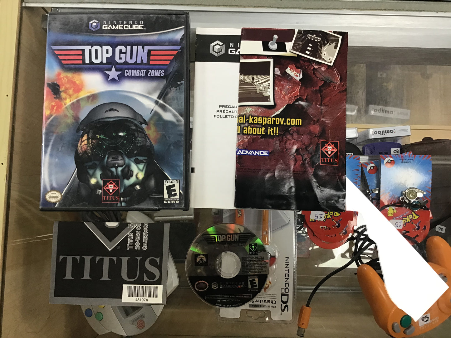 Top Gun Combat Zones (Titus) with Inserts Nintendo GameCube
