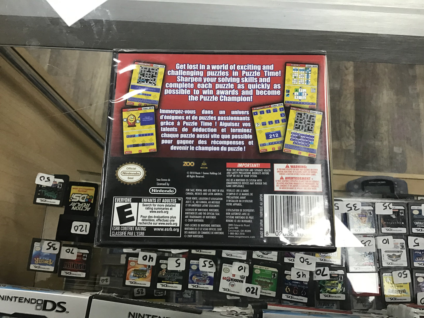 Puzzle Time Sealed Nintendo DS