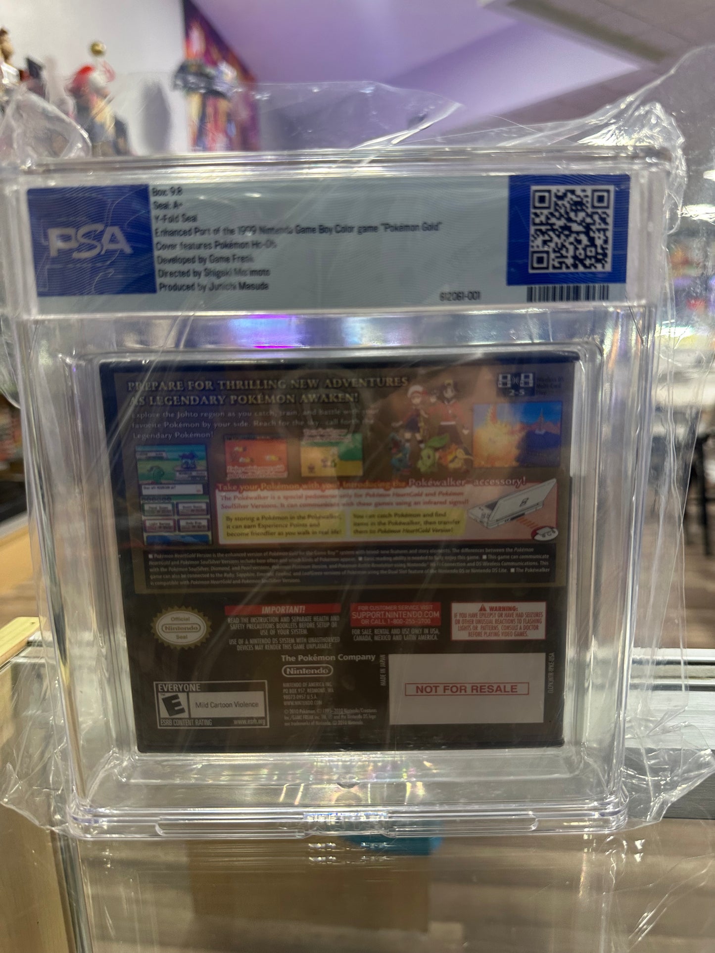 Pokemon HeartGold Version Sealed Graded PSA 9.8 A+