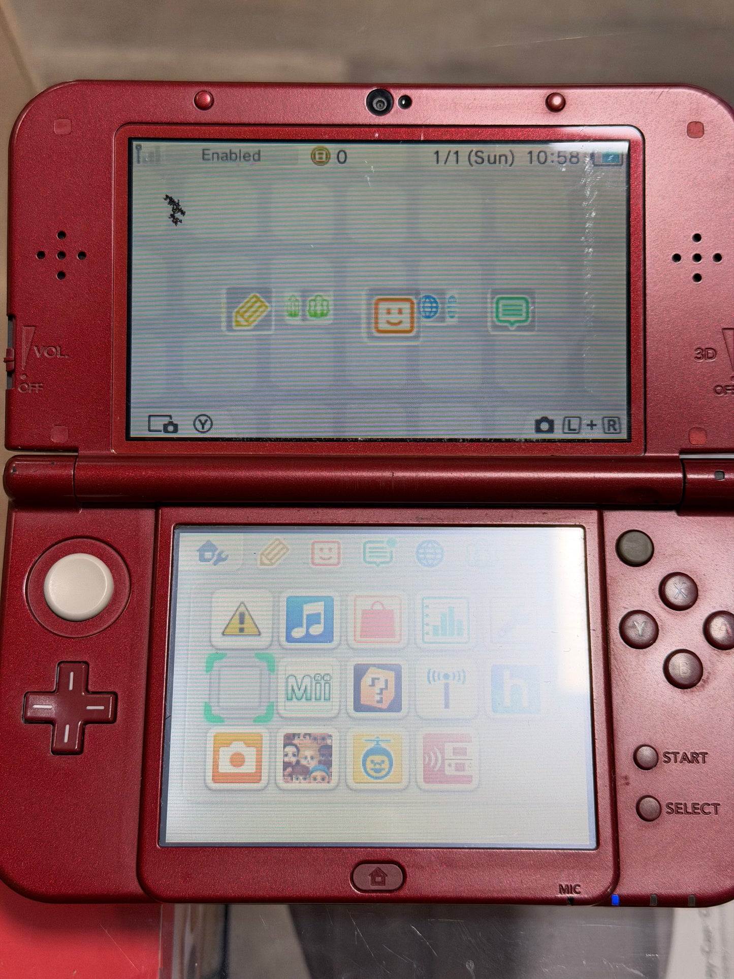 Red New Nintendo 3DS XL Handheld System With Charger (Region Free)(JAPANESE TO US) 374