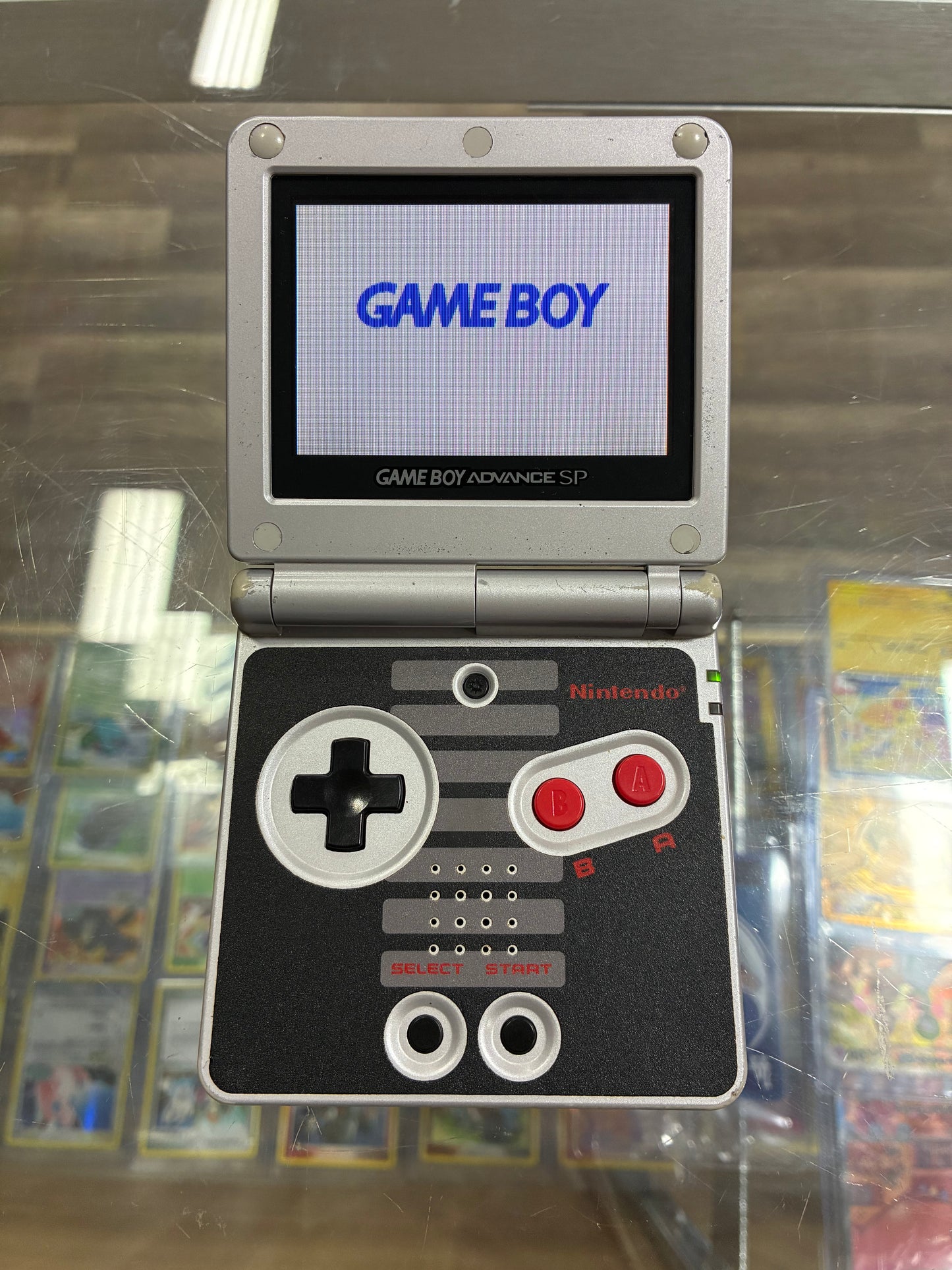 Nintendo GameBoy Advance SP Handheld System (NES Themed)(101) w/ Charger