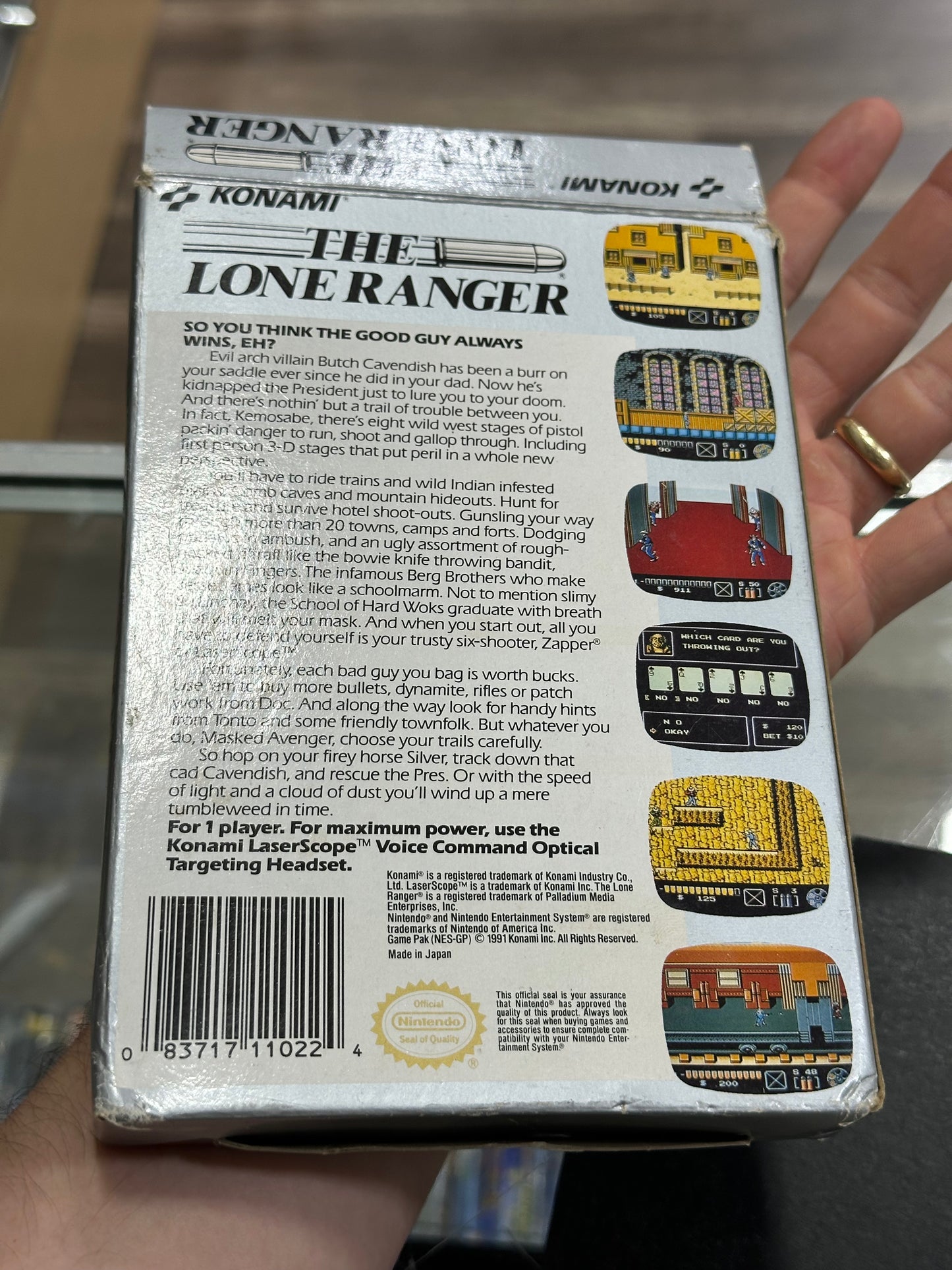 The Lone Ranger Nintendo NES With Box