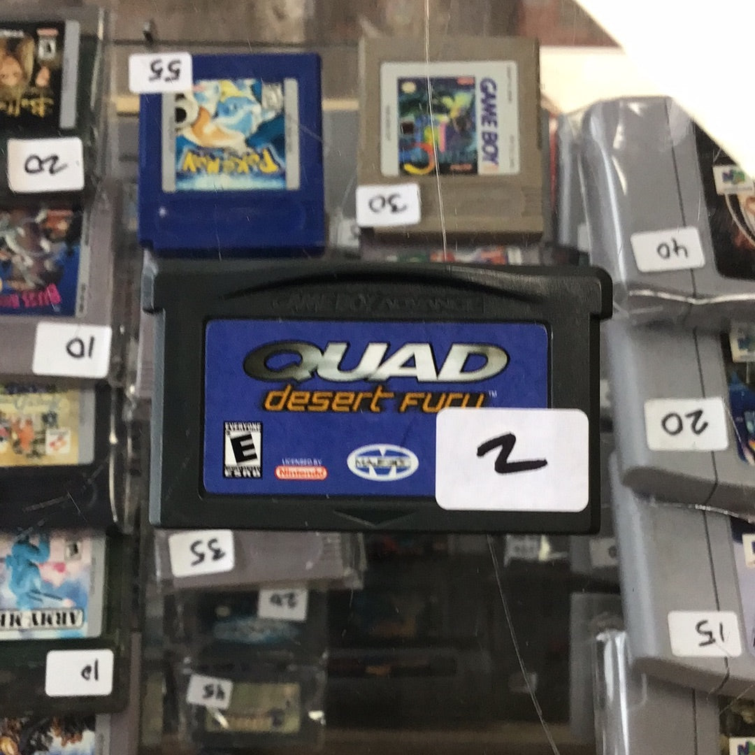 Quad Desert Fury Nintendo Game Boy Advance GBA