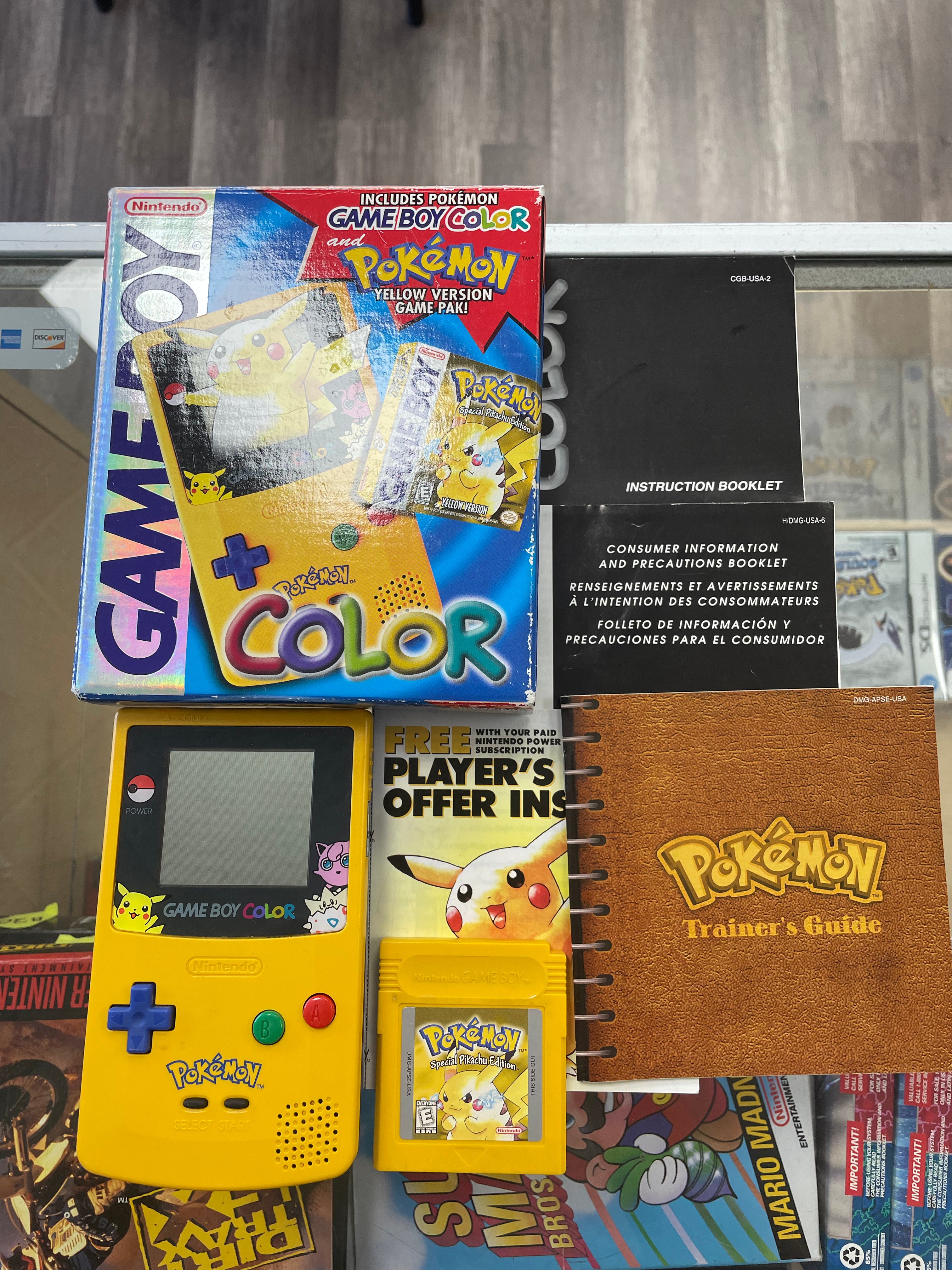  Limited Edition Pokemon Yellow Game Boy Color System : Video  Games
