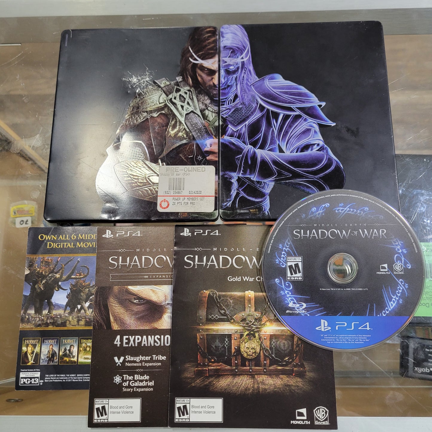 Shadow of War Steelbook Playstation 4