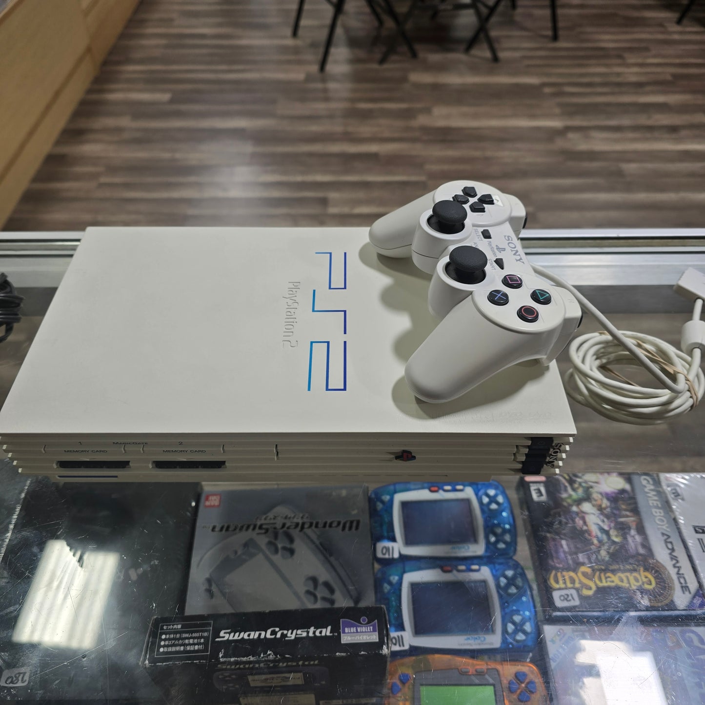 PlayStation 2 SCPH 55000 GT Racing Pack White Console With Box (JAPANESE SYSTEM) (Region Free for English PS2 GAMES ONLY)