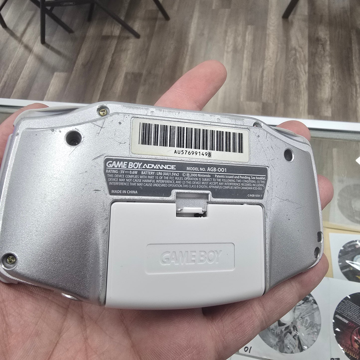 Silver Nintendo Gameboy Advance Handheld System
