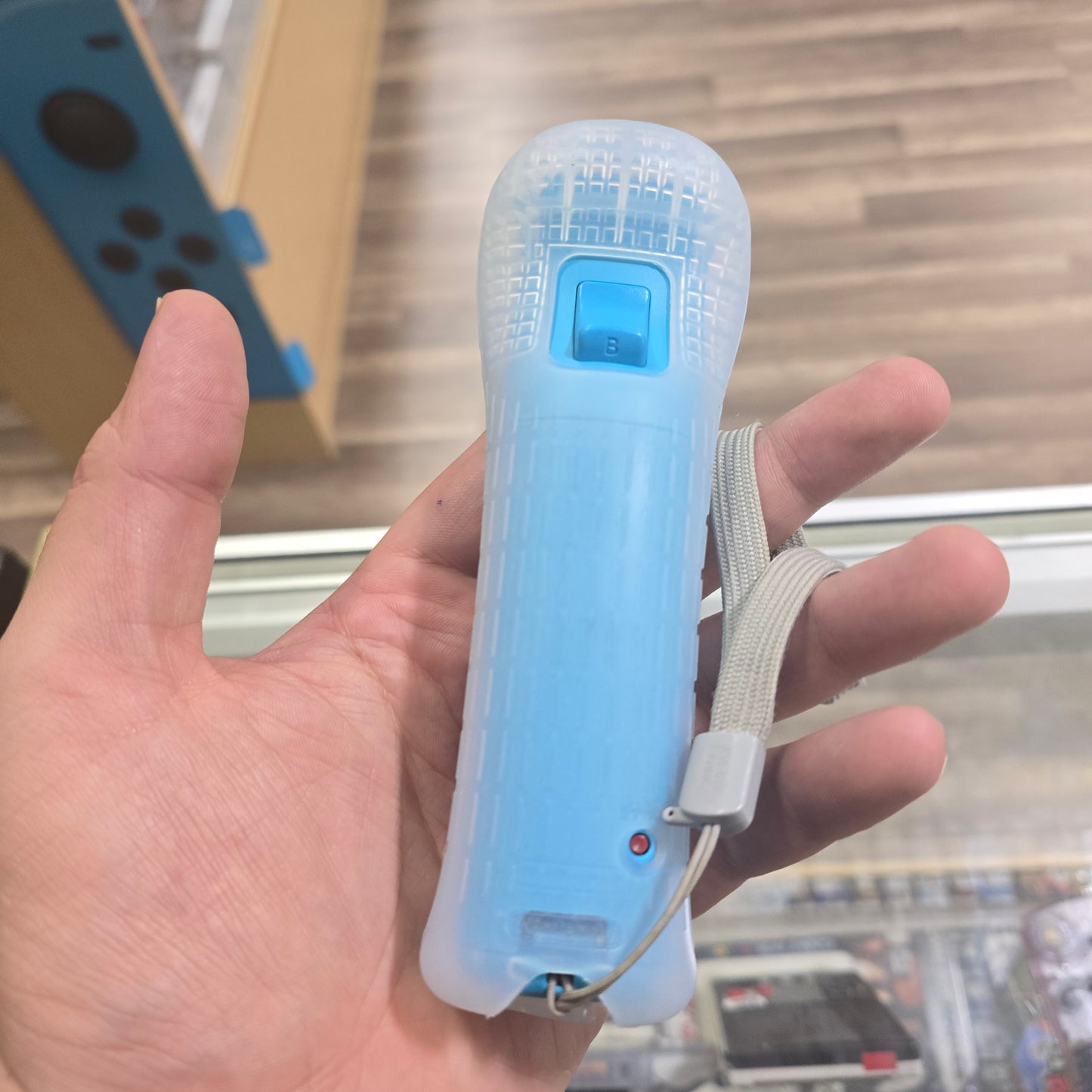 Blue Wii Remote Plus Nintendo Wii