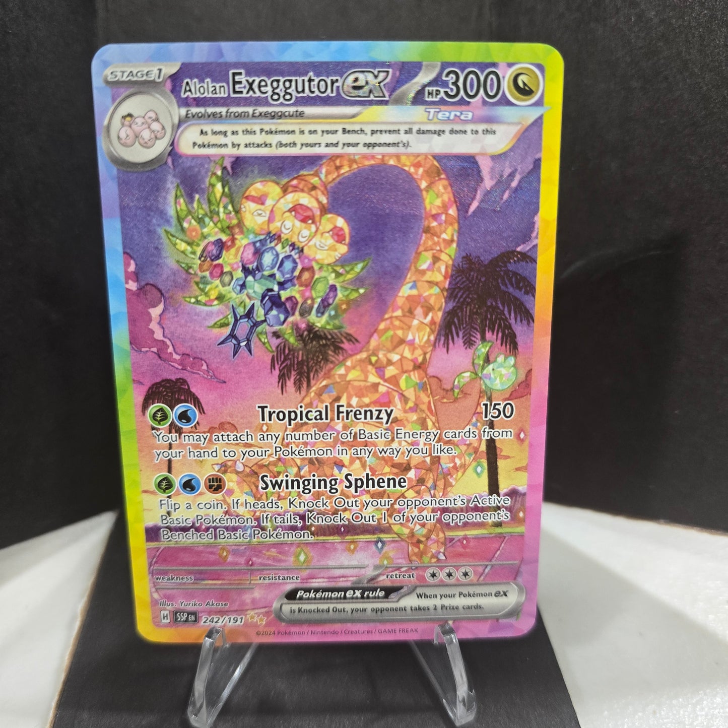Alolan Exeggutor ex - 242/191 - SV08: Surging Sparks NM
