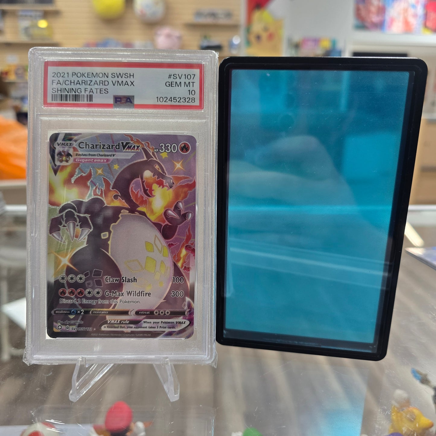 Charizard VMAX - Shining Fates: Shiny Vault (PSA 10) with Card Guard