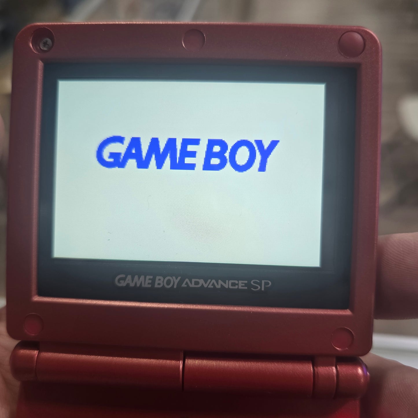 Custom Groudon Nintendo Gameboy Advance SP Handheld with Charger (Has Brighter Screen)