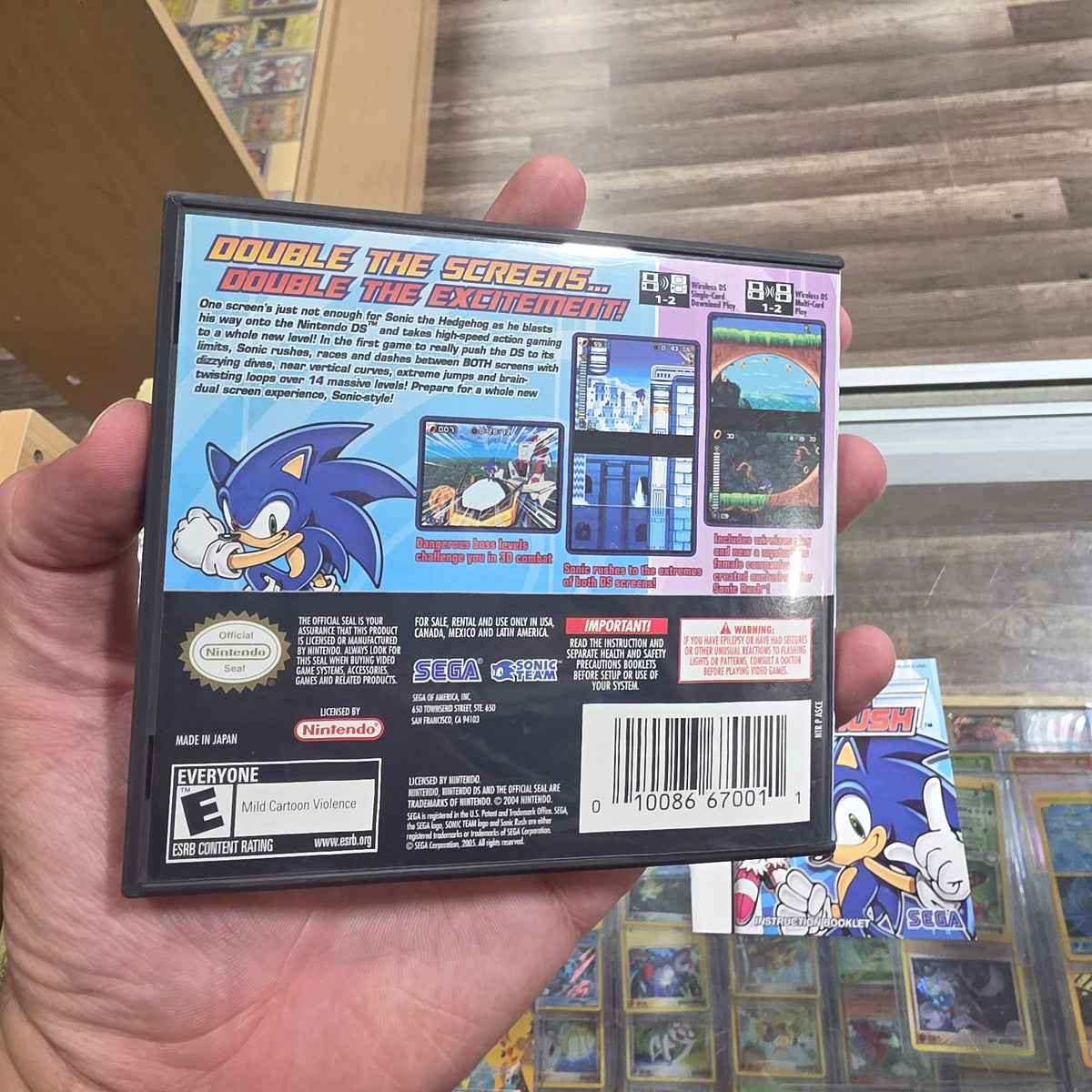 Sonic Rush Nintendo DS (Case and Manual Only)