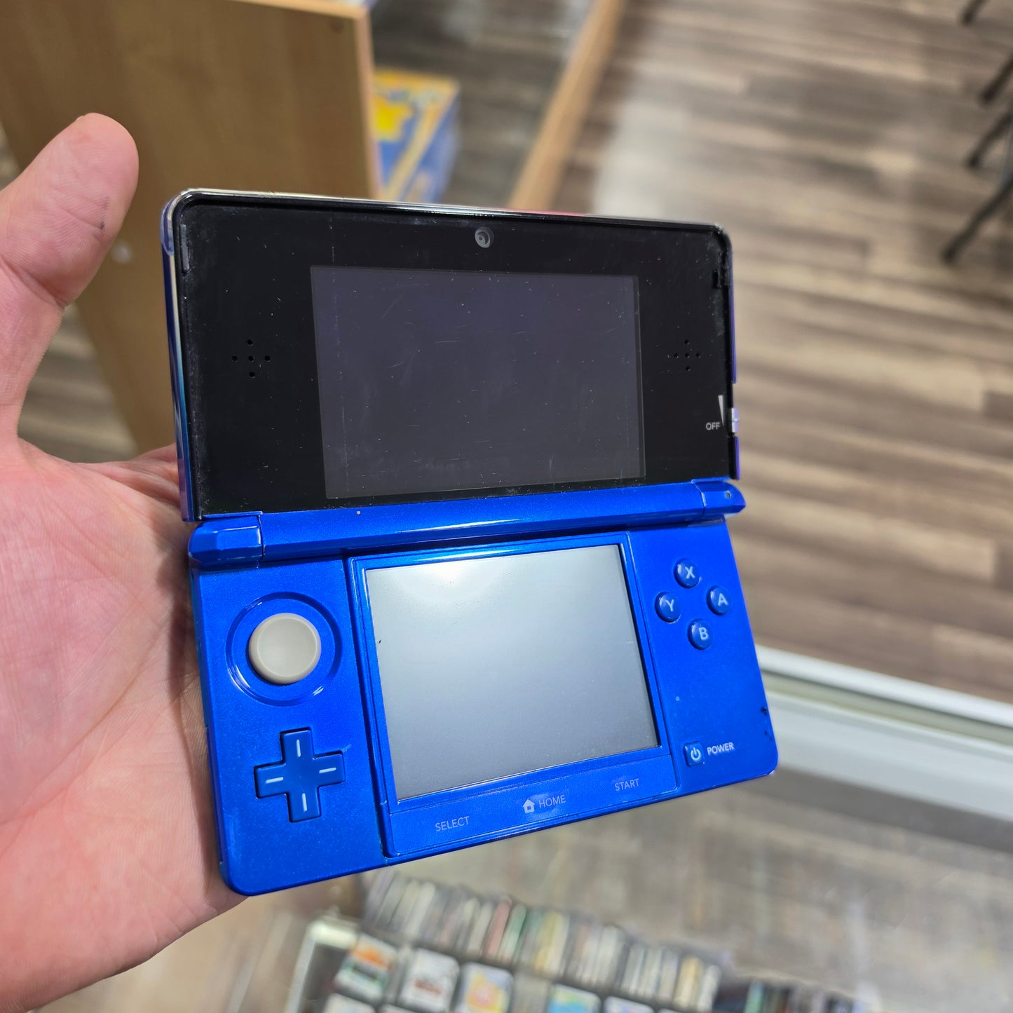 Dark Blue Nintendo 3DS Handheld System With Charger (Region Free)(JAPANESE TO US)