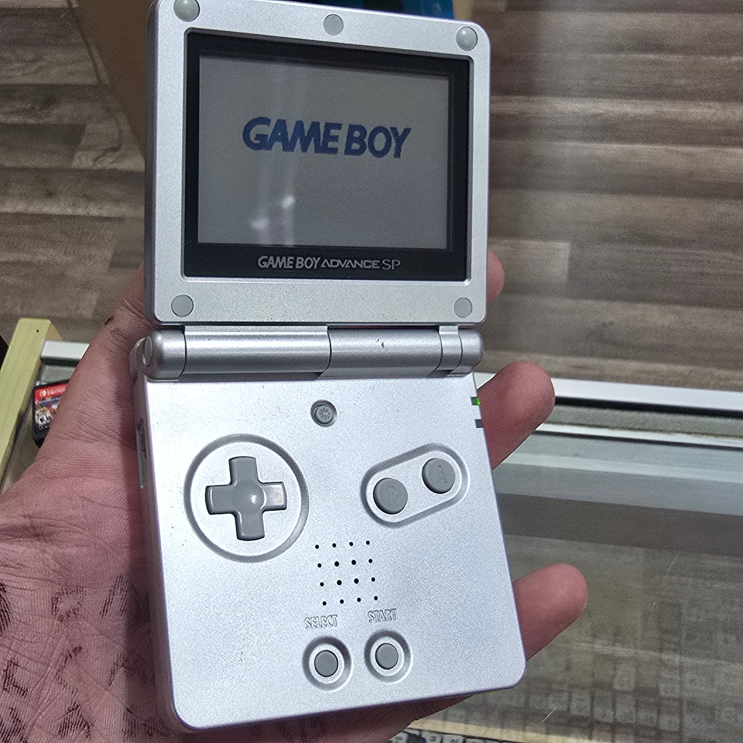 Silver Nintendo Gameboy Advance SP Handheld System with Charger