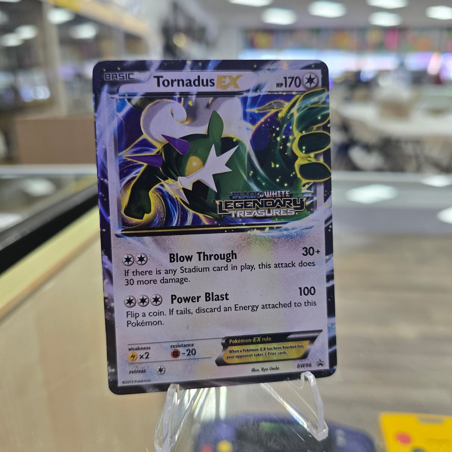 Tornadus EX - BW96 (Prerelease) - Black and White Promos (LP)