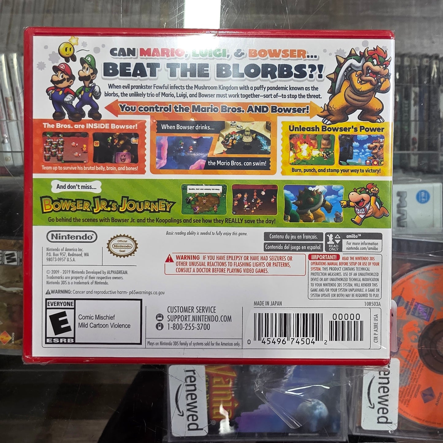 Mario and Luigi Bowsers Inside Story + Bowser JR’s Journey Nintendo 3DS