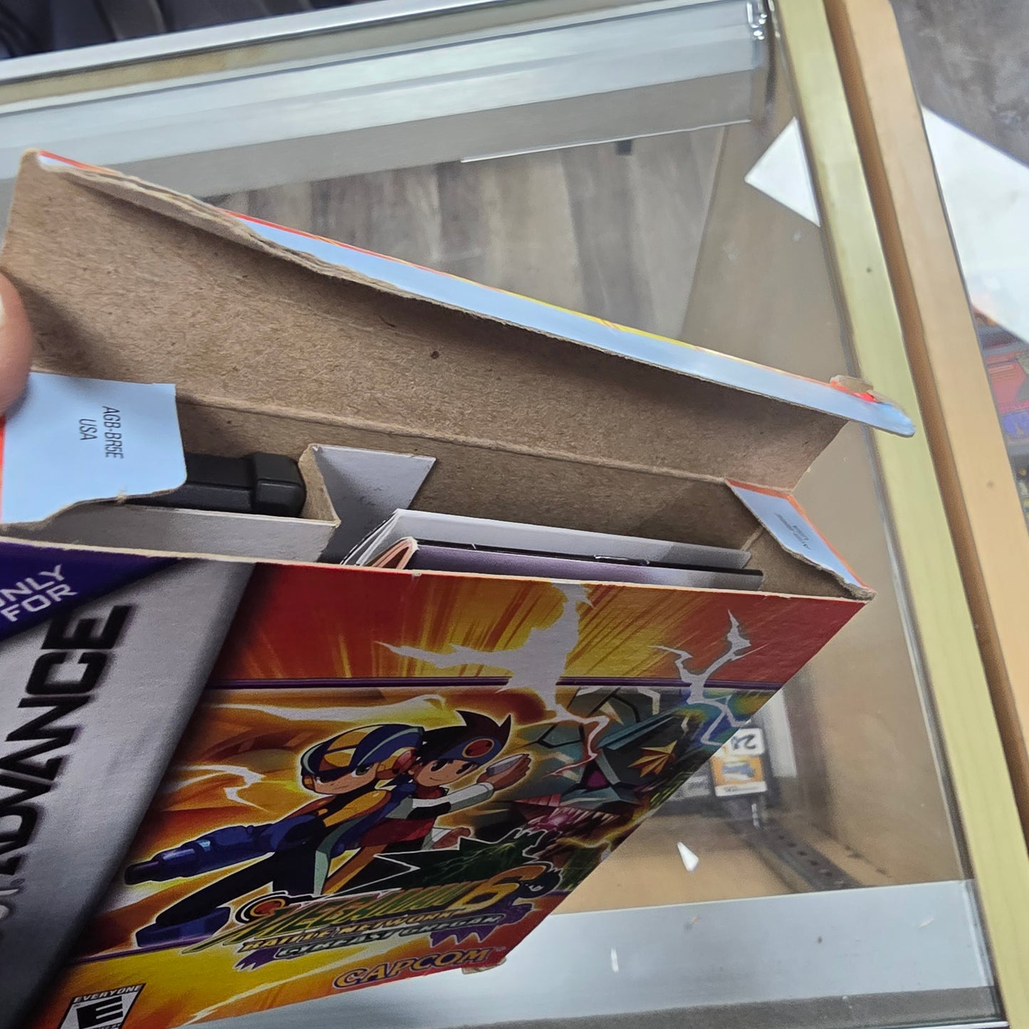 Mega Man Battle Network 6 Cybeast Gregar CIB with Box Protector Nintendo Gameboy Advance