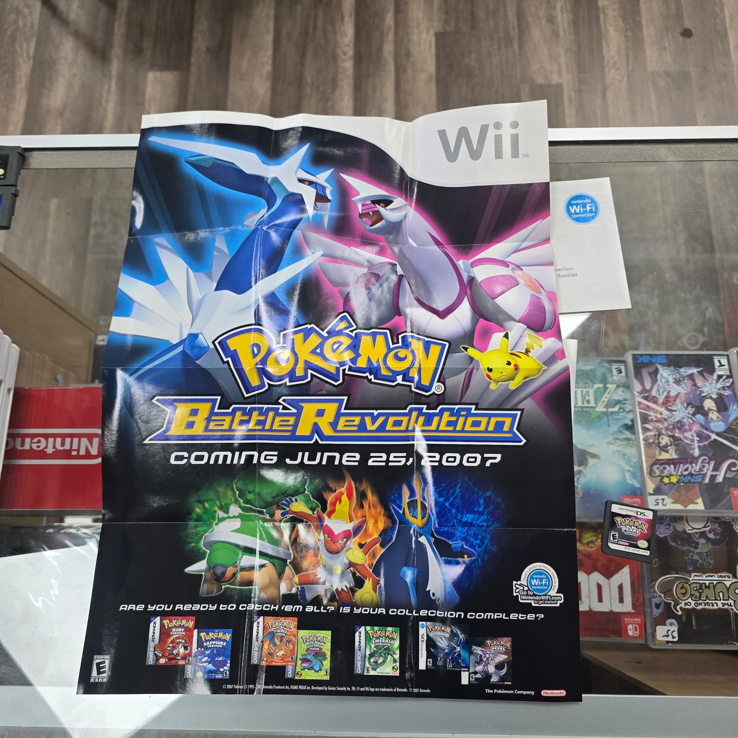 Pokémon Pearl with Poster (Authentic) Nintendo DS