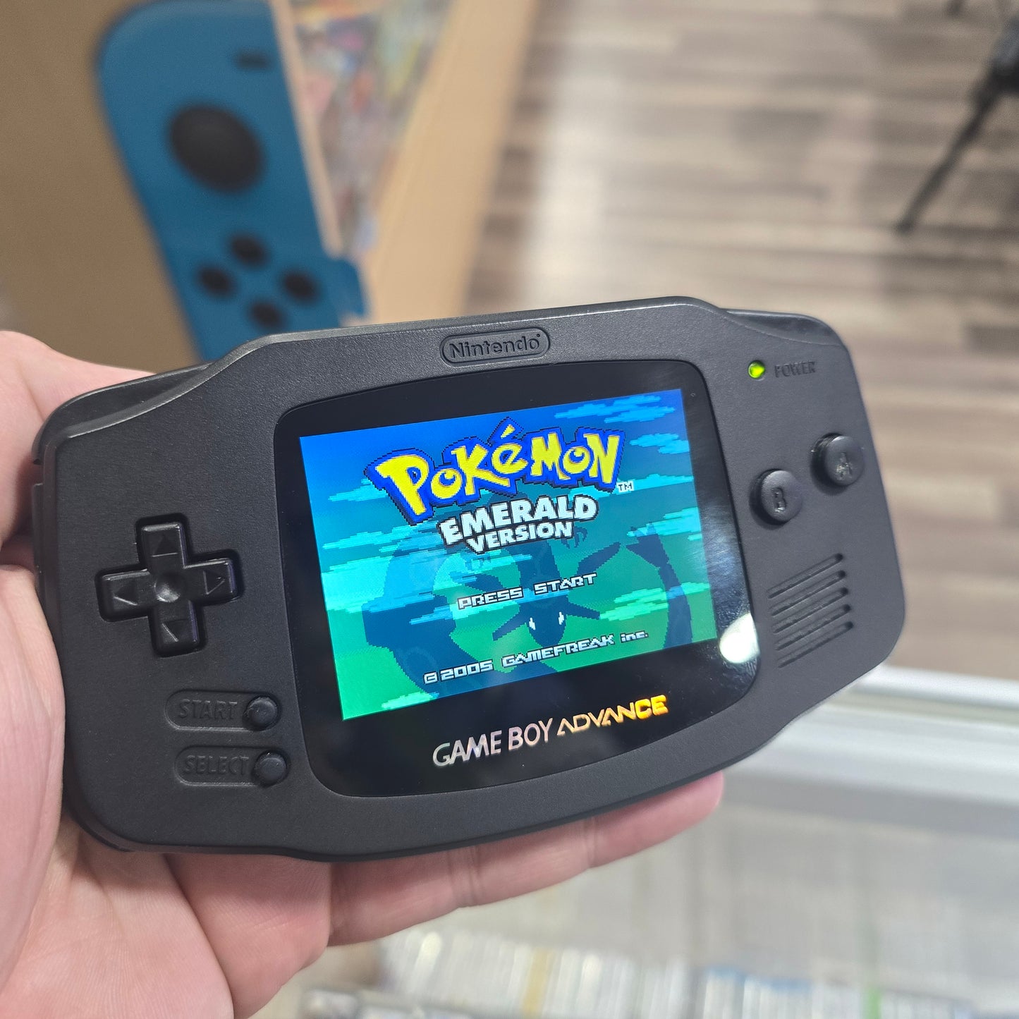 Black Nintendo Gameboy Advance with Custom Brighter Screen