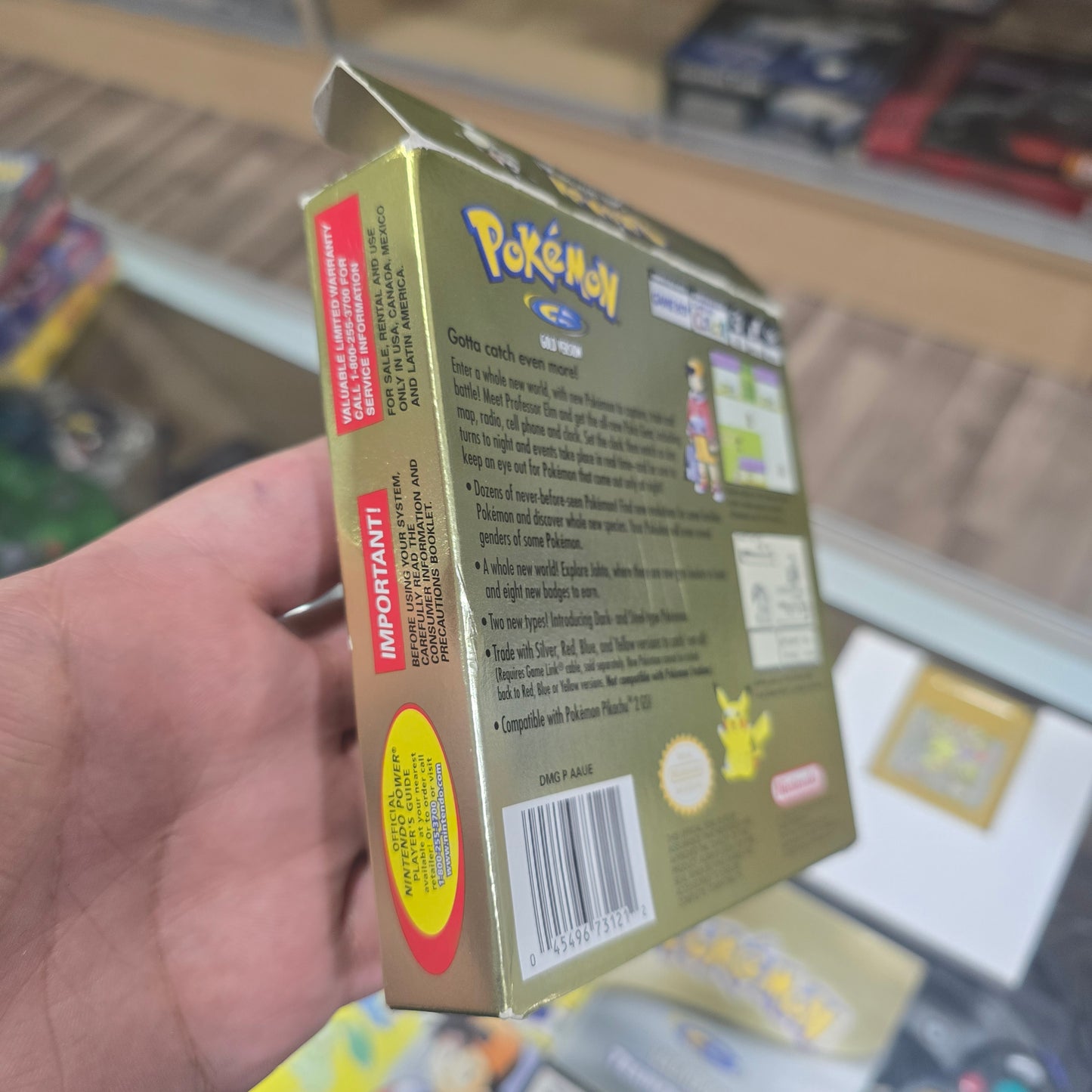 Pokémon Gold (New Battery) (CIB) (Good Condition) Nintendo Gameboy