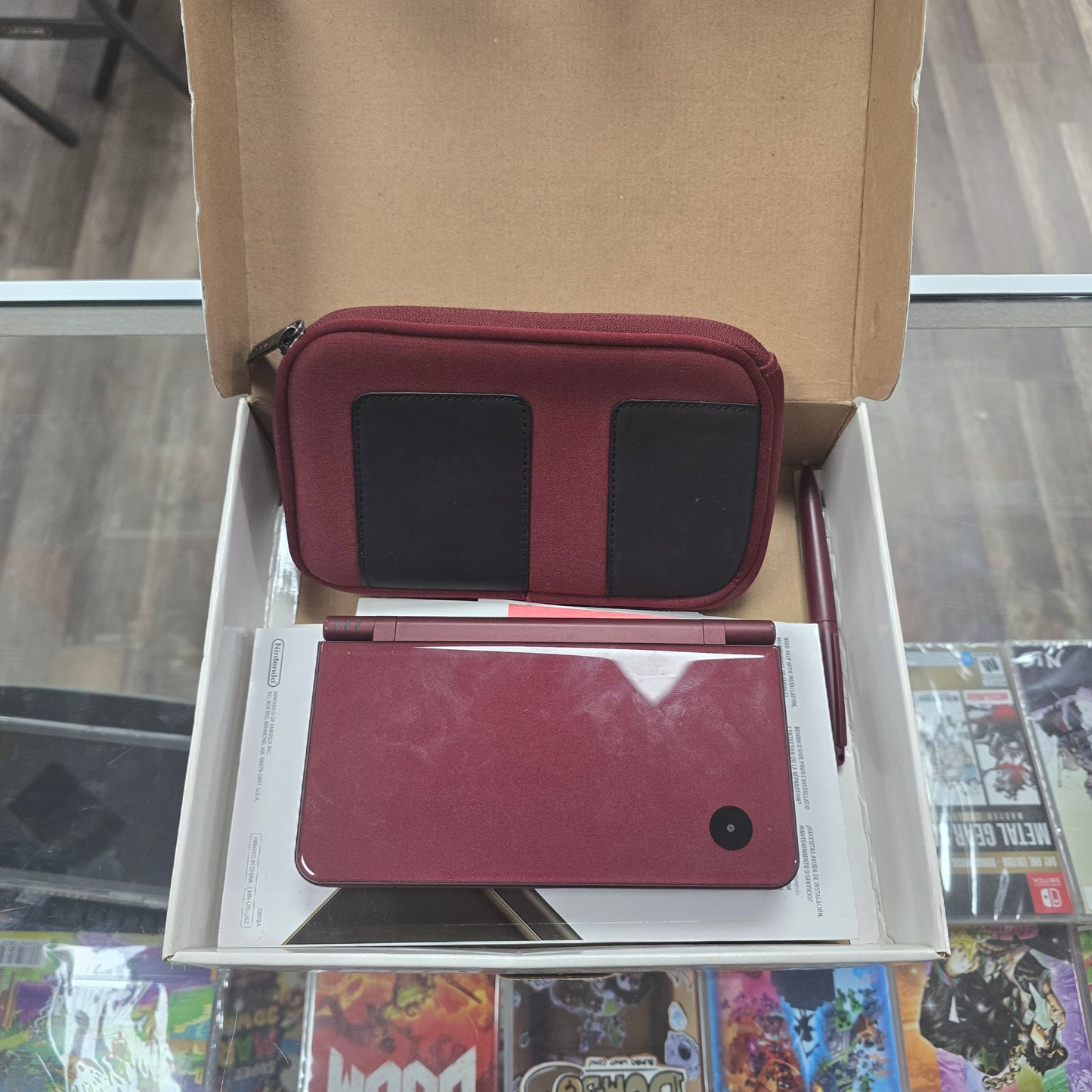Red Nintendo DSi XL With Box