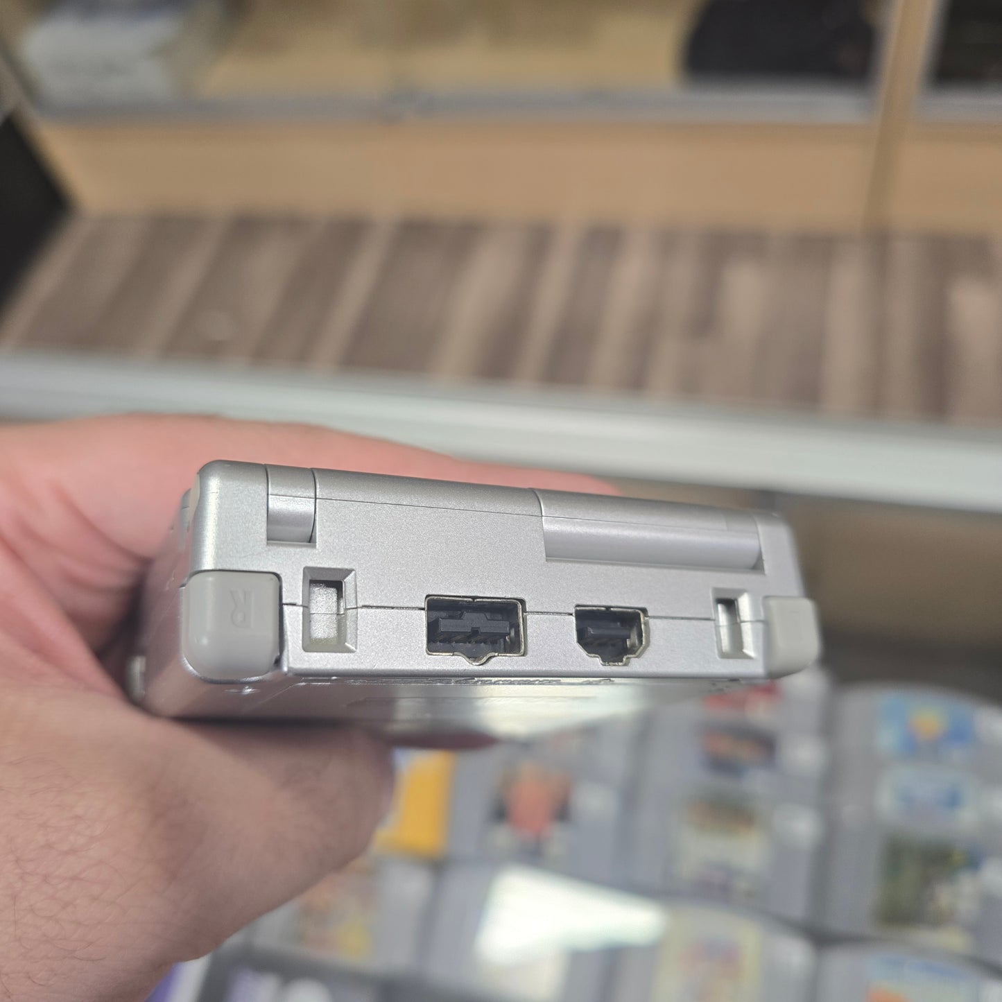 Silver Nintendo Gameboy Advance SP (CLEAN) 001 Model Handheld System with Charger