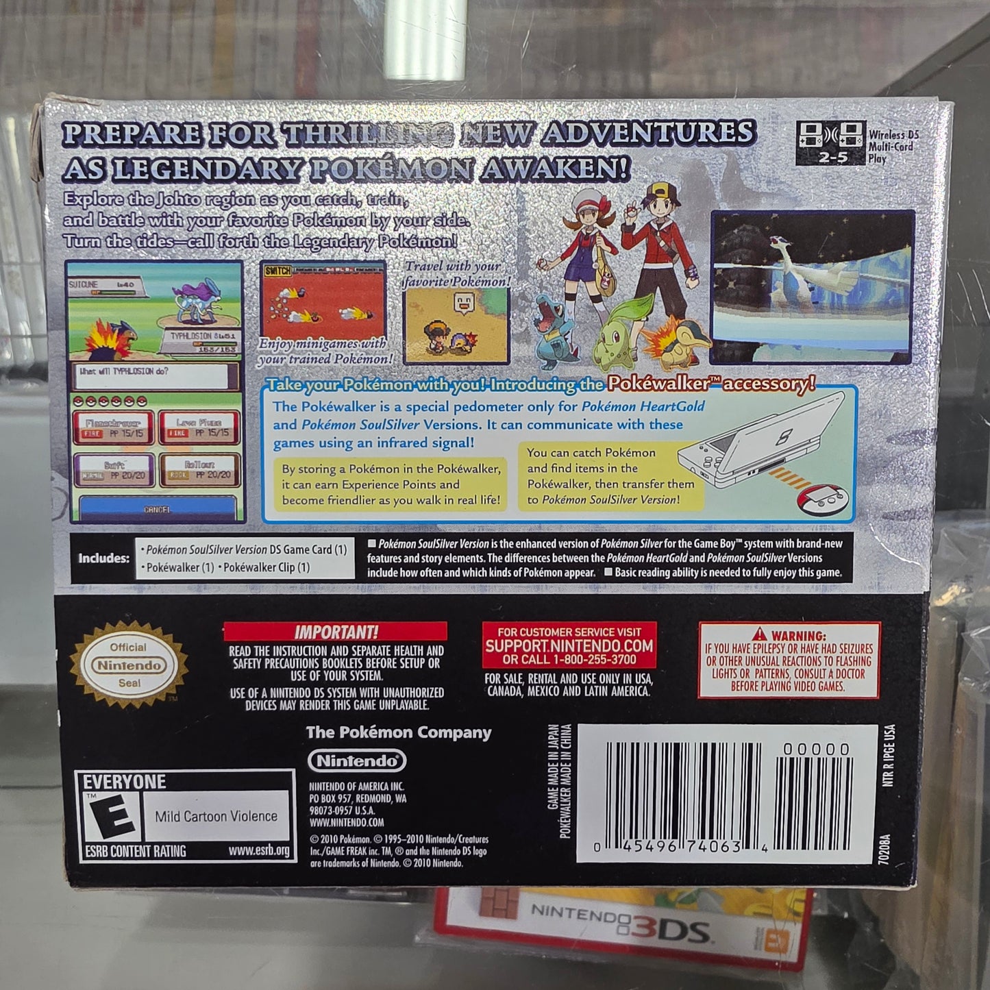 Pokémon SoulSilver Big Box Pokéwalker Nintendo DS