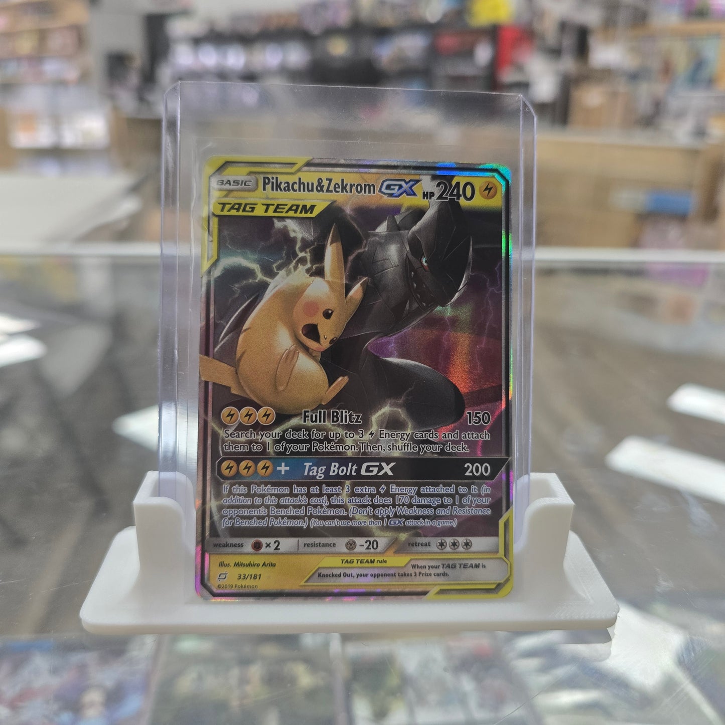 Pikachu & Zekrom GX - SM - Team Up (SM9) (NEAR MINT)