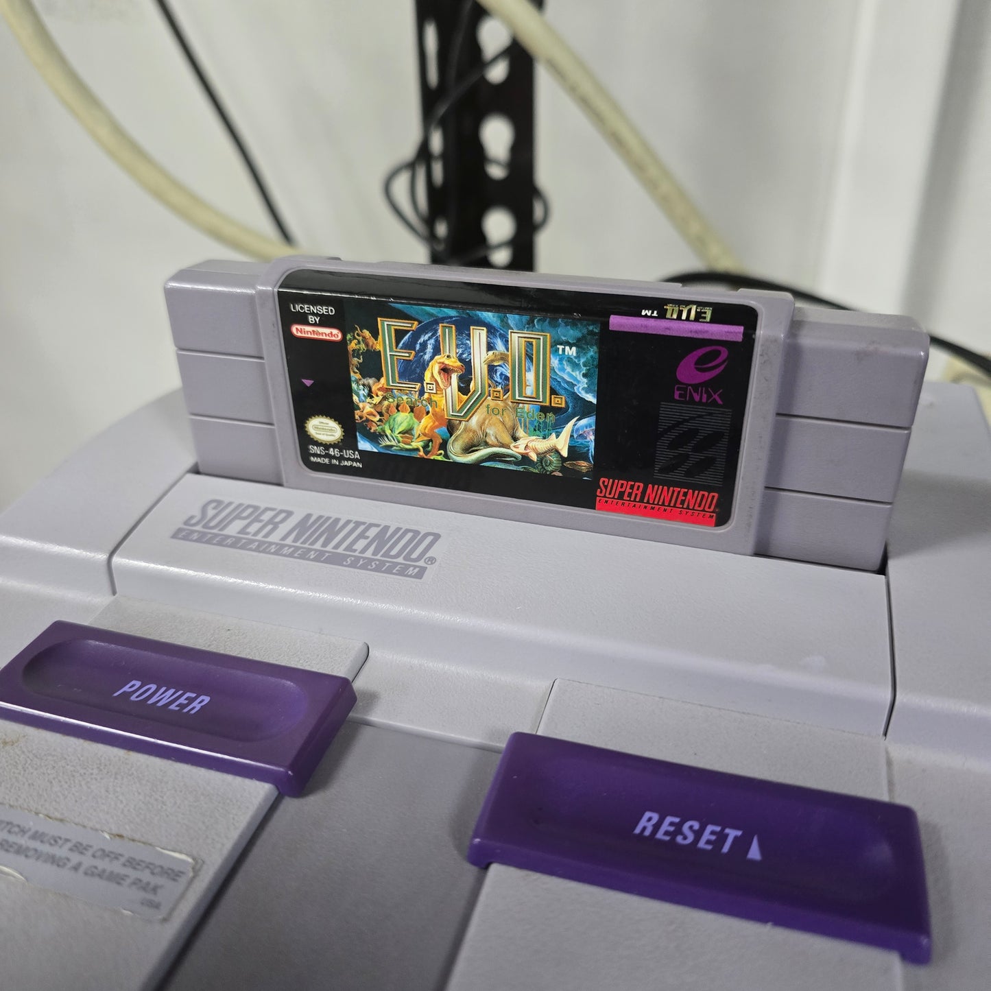 EVO the Search for Eden (Authentic) (Great Label) Super Nintendo with Acrylic Case