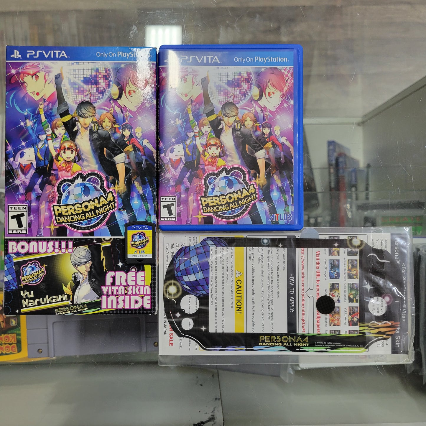 Persona 4 Dancing All Night Bomus Vita Skin PS Vita