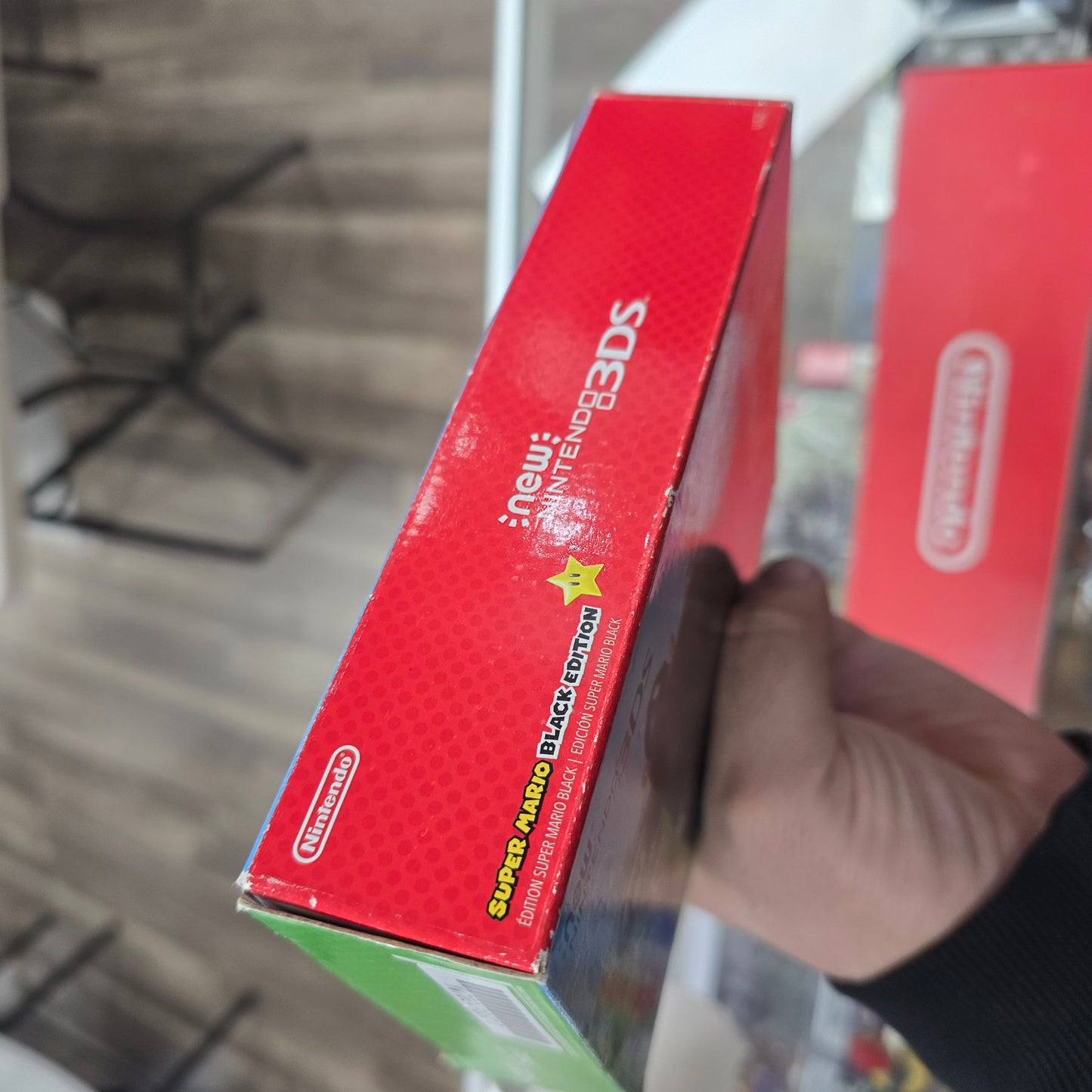 New Nintendo 3DS Super Mario Black Edition Nintendo 3DS Handheld System (Clean System)
