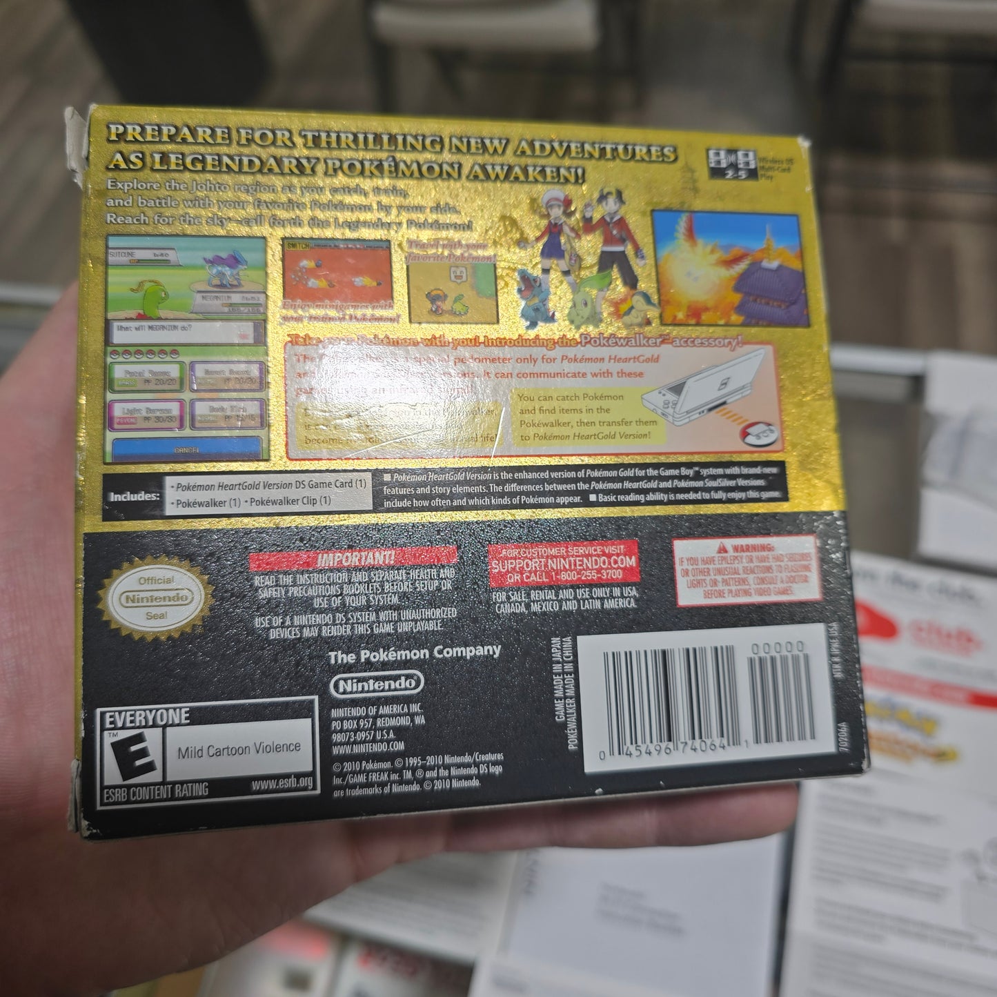 Pokémon HeartGold Box with Pokewalker CIB (Authentic) Nintendo DS