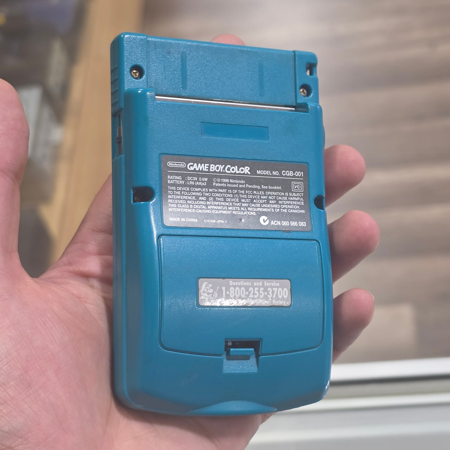 Blue Nintendo Gameboy Color Handheld System