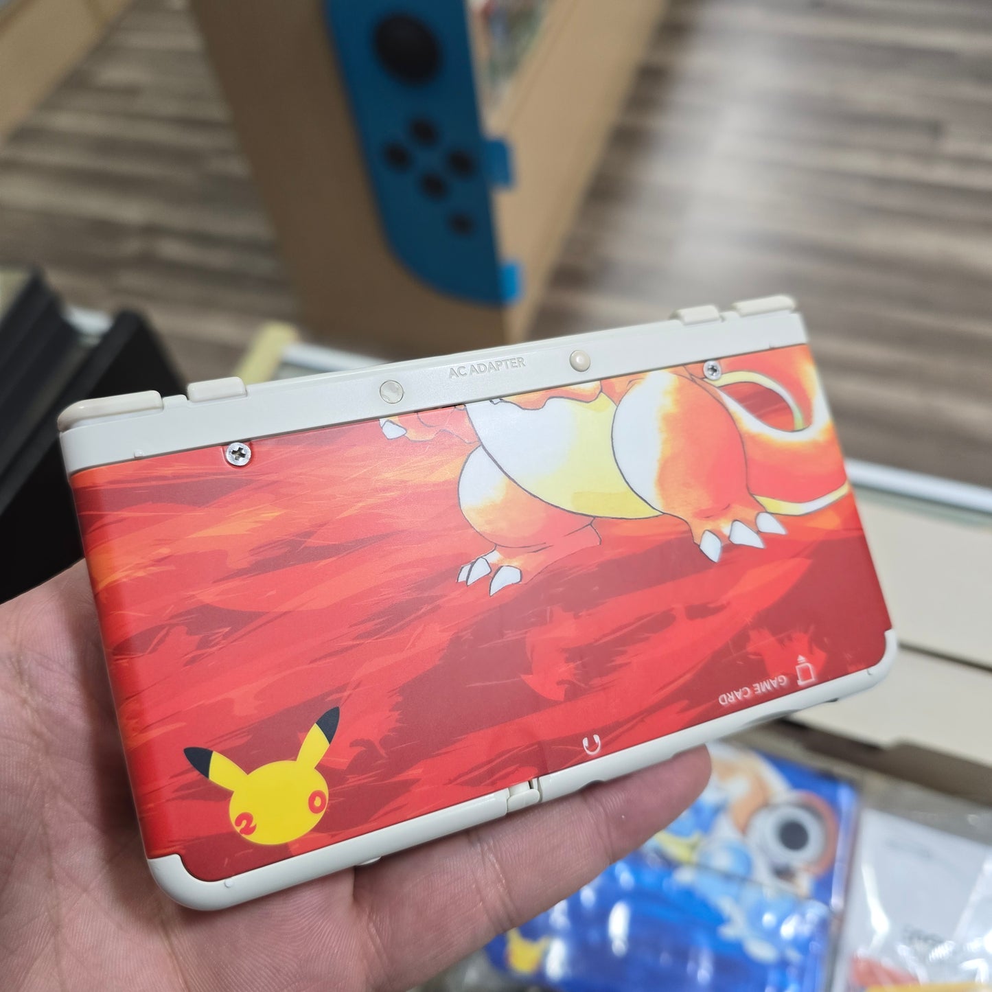 New Nintendo 3DS Pokemon 20th Anniversary Edition Nintendo 3DS Handheld System with Box and Charger